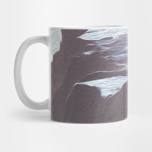 Blue Grey Mountains Oil Effects 4 Mug